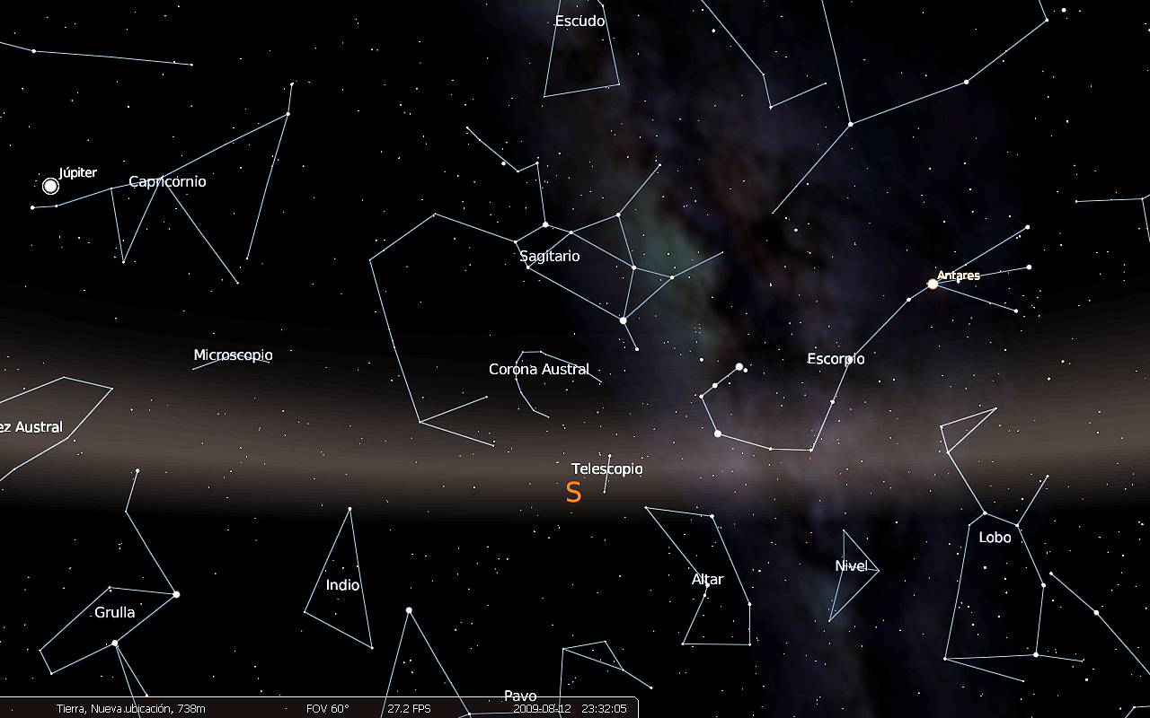 Cielo de Puebla de Valles a las 23,30 la noche del 12 de agosto