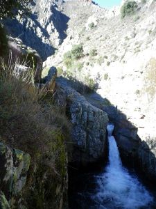 La cascada desde arriba